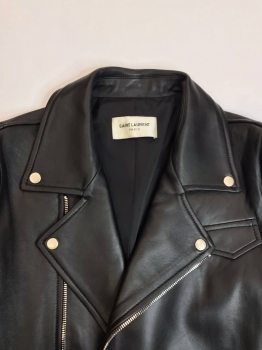 Куртка кожаная Yves Saint Laurent Артикул BMS-79506. Вид 3