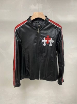 Куртка кожаная  Chrome Hearts Артикул BMS-83510. Вид 1