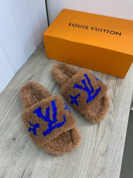 Меховые тапочки  Louis Vuitton Артикул BMS-98523. Вид 1