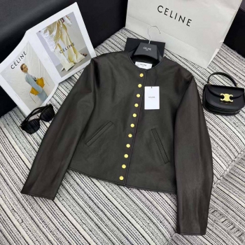 Кожаная куртка Celine Артикул BMS-118851. Вид 1