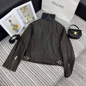 Кожаная куртка Celine Артикул BMS-118851. Вид 3