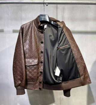 Кожаная куртка Gucci Артикул BMS-118897. Вид 3
