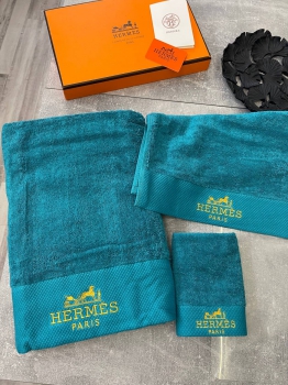 Комплект из трёх полотенец Hermes Артикул BMS-123972. Вид 1