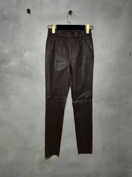 Кожаные брюки Alexander Wang Артикул BMS-125596. Вид 1