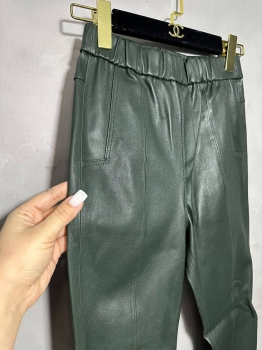 Кожаные брюки Alexander Wang Артикул BMS-125595. Вид 2