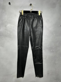Кожаные брюки Alexander Wang Артикул BMS-125594. Вид 1