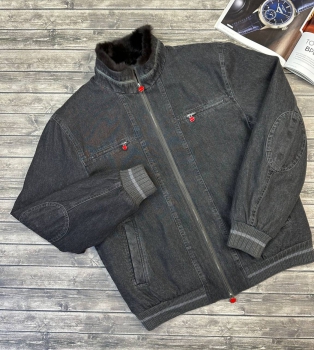 Джинсовая куртка на меху  Kiton Артикул BMS-126072. Вид 1