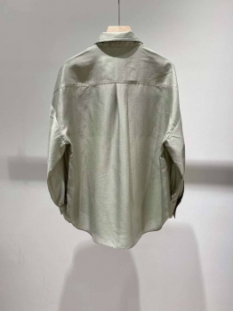Шелковая рубашка Brunello Cucinelli Артикул BMS-130062. Вид 2